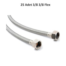 25 Adet Toptan 3-8 3-8 Fleks Flex Klozet Bağlantı Hortumu