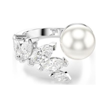 Swarovski 5748010 Yüzük Mesmera:rıng Pearl Whı/rhs 50 Metalik Ayarlanabilir