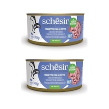 Schesir Ton Ve Ringa Balıklı Tam Ve Dengeli Kedi Konserve Jöleli 140 Gr. X 2 Adet