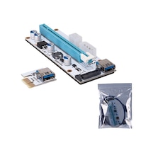 S-lınk Sl-ex10 1x To 16x Sata 6 Pin Bitcoin Riser Ekran Kartı Yük.