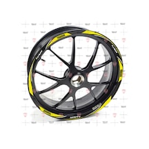 Redline Grafik Yamaha Nmax Reflektif Sarı Jant Şeridi