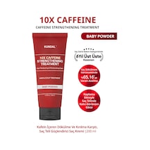 Kafeinli Dökülme&kırılma Karşıtı Saç Kremi Kundal 10x Caffeine Strengthening Treatment Baby Powder