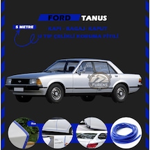 Ford Tanus Oto Araç Kapı Koruma Fitili 5metre Parlak Mavi Renk