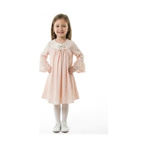 Xo Kids Kız Çocuk Elbise 3-7 Yaş 604 Pembe