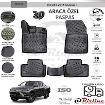 Toyota Uyumlu Hilux / 2015 Sonrası / Siyah / Rizline Paspas