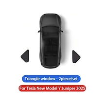 Goldenqian Tesla Modely Juniper2025 Güneş Gölge Ön Arka Yan Pencere Güneşlik Cam Güneşlik Açık Kamp İç Aksesuarları Triangle Window 2pc