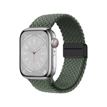 Rogfer Watch İçin 42mm / 41mm / 40mm / 38mm Xdfind Manyetik Toka Döngü Dokuma Saat Bandı Yeşil - Diğer