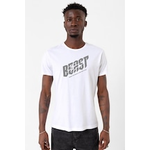 Mr Beast Make The World Beyaz Erkek Bisikletyaka Tshirt Çok Renkli