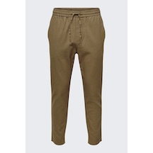 Only & Sons Onslınus Crop 0007 Cot Lın Pnt Noos Erkek Kahverengi Eşofman Altı - 22024966 Kahverengi