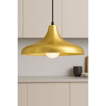 Aura Metal Tekli Gold Sarkıt Avize Retro Rustik Salon Avize