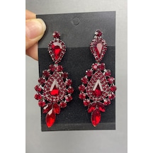 Fdayaksesuar Damla Ve Mekik Taşlı Küpe Frdy128 Çok Renkli