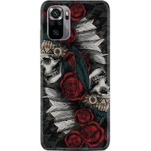 Xiaomi Note 11 Se Kılıf Silikon Desen Özel Seri Skull Rose 1673