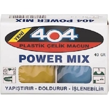 404 Çelik Macun Kaynak Macunu 40 Gr Power Mix Çift Komponenetli