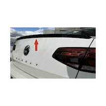 Volkswagen Passat B8 Geniş Spoiler Piano Black Bagaj Üstü Spoiler Parlak Siyah