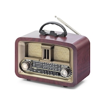 Bluetooth Nostaljik Hoparlör Fm 24.8 X 11.7 X 18.5 Cm Ns6650 Tdrtr
