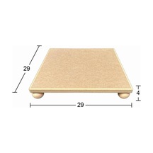 Ahşap Kare Sunumluk 29x29cm Sn29 Top Ayaklı