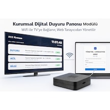 Kurumsal Dijital Duyuru Panosu Modülü Wifi İle Tv'ye Bağlanır, Web Tarayıcıdan Yönetilir