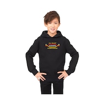 Cobra Kai All Valley Karate Championship 1984 Siyah Çocuk 3ip Kapşonlu 001 Siyah