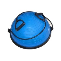Slipt Bosuball Yarım Denge Topu, Pilates Aleti, Direnç Lastikli, Mavi, 46cm