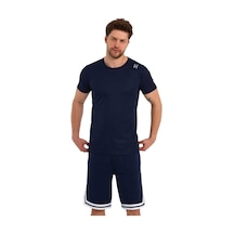 Adams Erkek Polyester Beyaz Şeritli Basketbol Şort 001