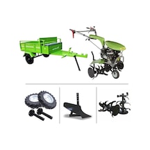 Taral 210 M 6.5 Hp Benzinli Çapa Makinesi + Demiray Makaslı Römork