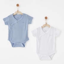 Andywawa Bebek Zıbın Body 2 Parça Anw-ac26763 Mavi-beyaz