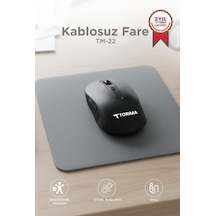 Özel Seri Kablosuz Mouse Usb Alıcılı Fare Tm22 Siyah Pratik Ofis Taşınabilir