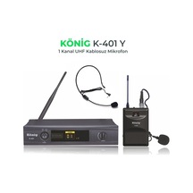 König K-401y Tek Yaka Uhf Telsiz Mikrofon