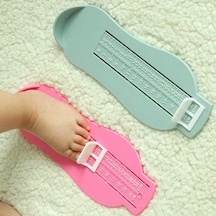 Bebek Ayak Cetveli Çocuklar Ayak Uzunluğu Ölçme Ölçer Cihazı Çocuk Ayakkabı Hesap Makinesi Yürümeye Başlayan Bebek J19
