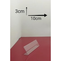 Pastane, Cafe, Hediyelik Eşya L Tip Föylük Etiketlik L103 10 X 3 Cm -150 Adet Çok Renkli