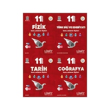 Limit 2027 11. Sınıf Fizik + Türk Dili Ve Edebiyatı + Tarih + Coğrafya Konu Anlatım Föyleri Seti 4 Kitap Maarif Model