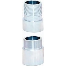 3&quot Pvc Kolon Borusu Çelik Çekme Alt Ve Üst Galvanizli Adaptör
