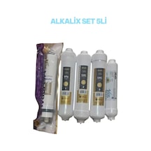 Alkalix Su Arıtma Filtresi Kapalı Kasa Iki Tarafı Ouick 5 Li Filtre Seti - 862428619