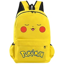 Bruce Pokemon Pikachu Backpack Charmander Bulbasaur İlköğretim Okulu Am002-sarı
