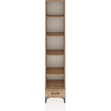 Arges Dolap 5 Raflı Tek Çekmeceli 44x30x221 Çam-çam Çam