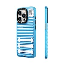 İphone 15 Pro Uyumlu Kılıf Youngkit Luggage Firefly Serisi Kapak Mavi