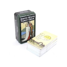 3 Adet Tarot Kartı Metal Kutulu 11 X 6,5 Cm Kart Destesi Tarot Cards Deck Kehanet Ve Meditasyon