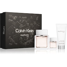 Calvin Klein Euphoria Erkek Parfüm EDT 100 ML + Euphoria Erkek Parfüm EDT 15 ML + Euphoria After Shave Balm 100 ML