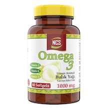Ncs Omega 3 Balık Yağı 1000 Mg 60 Yumuşak Kapsül Limon Aromali