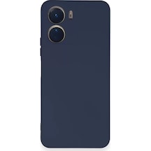 Newface Vivo Y16 Kılıf Nano İçi Kadife Silikon - Lacivert