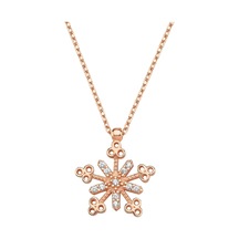 Altınsepeti Rose Gümüş Kar Kristali Kolye G1560kl