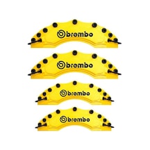 Q2 Uyumlu Brembo Sarı Kaliper Kapağı 4 Parça Ön Arka Set