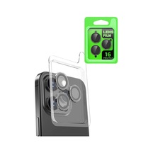 Apple iPhone Uyumlu 16 Pro Max Raze Metal Kamera Lens - Siyah -