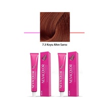 Jenerik 2 Li Set Premium 7.3 Koyu Altın Sarısı - Kalıcı Krem Saç Boyası 2 X 50 G Tüp