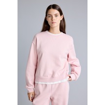Defacto Relax Fıt Sweatshirt H2149ax26wnpn38 Pembe-pn38