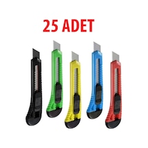 25 Adet Büyük Boy Plastik Maket Bıçağı - Falçata