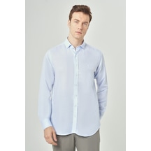 Bisse Erkek Regular Fit Uzun Kollu Spor Gömlek Mavi Gm23y231022 D35 Mavi