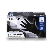 Has-pet Nitril Siyah Eldiven 100 Adet