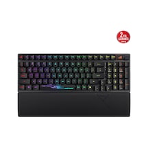 Asus Rog Strıx Scope Iı 96 Wl/rx Red/abs/tr Wıreless Oyun Klavyesi: Üç Modlu Bağlantı, Rog Rx Optik Anahtarlar, Pbt Tuş Kapakları, Silikon Yalıtım, Ek