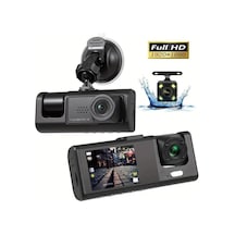 3 Kanal Araba Dvr Hd 1080p 3 Lensli Araç İçi Araç Kamerasıüç Yönlü Kamera Dvr Kaydedici Video Kayıt Cihazı Araç Kamerası Kamera